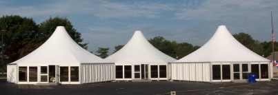 three linked Acropolis tents